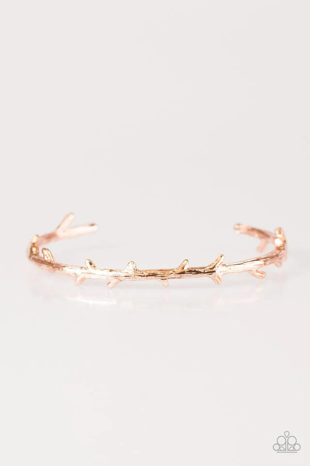 Paparazzi Bracelet ~ Easy As One, Two, TREE - Rose Gold