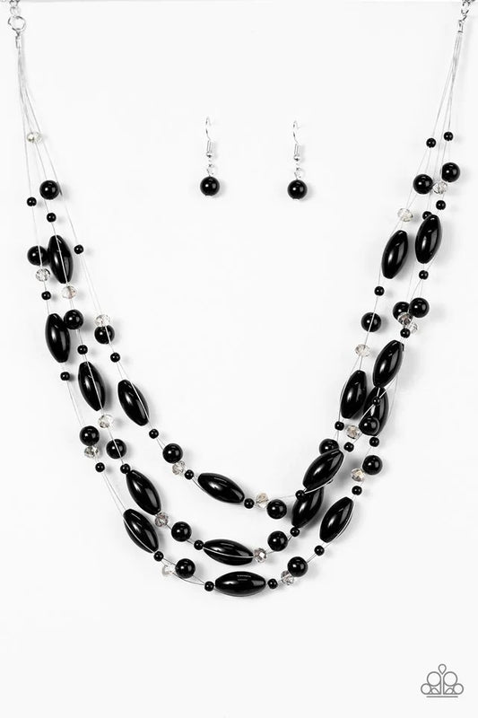 Paparazzi Necklace ~ Happy Is The Bride - Black