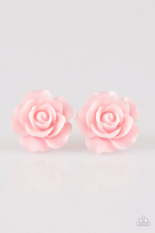 Paparazzi Earring ~ Garden Rave - Pink