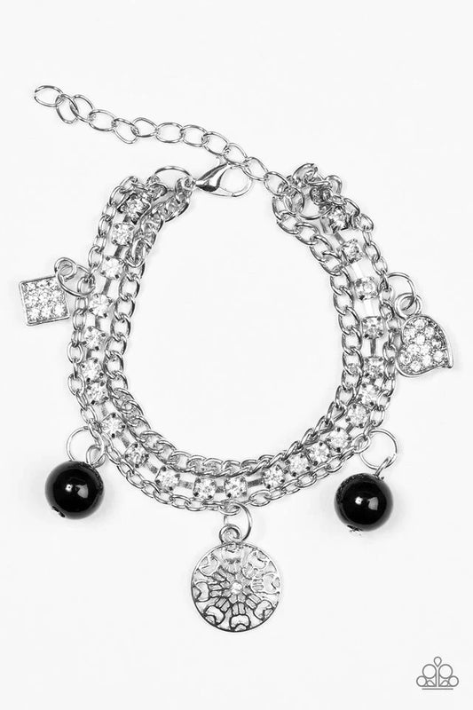 Paparazzi Bracelet ~ Hollywood Sweetheart - Black