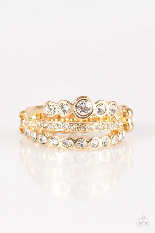 Paparazzi Ring ~ Cherish The Glitter - Gold