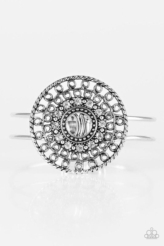 Paparazzi Bracelet ~ If Theres A WHEEL, Theres A Way - White