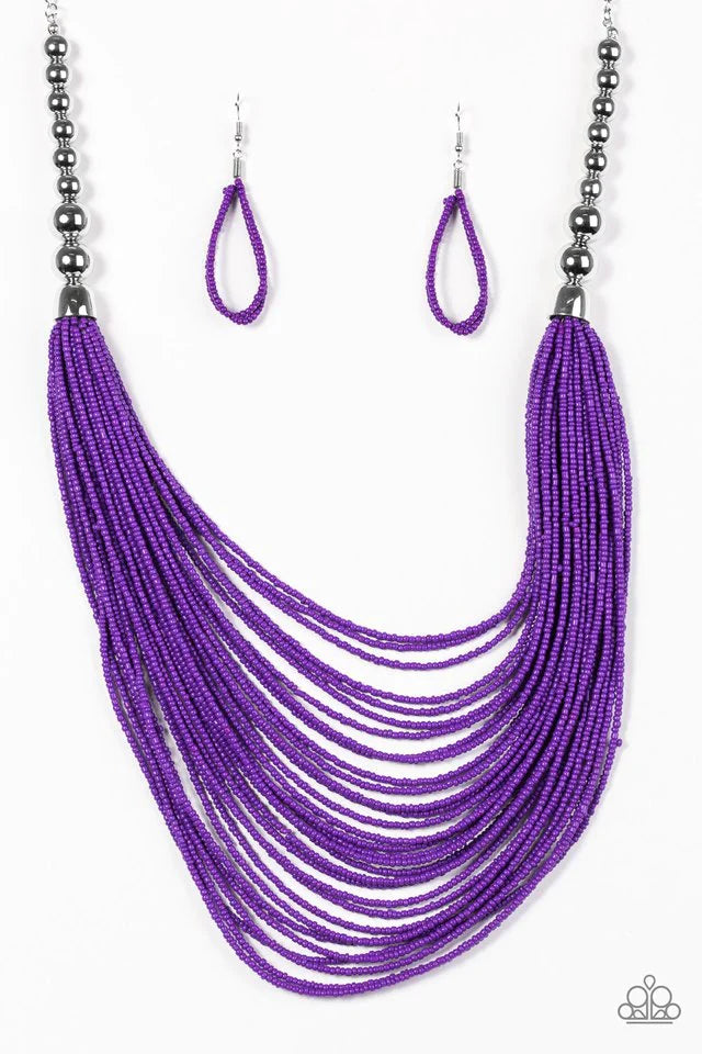 Paparazzi Necklace ~ BEAD Brave - Purple
