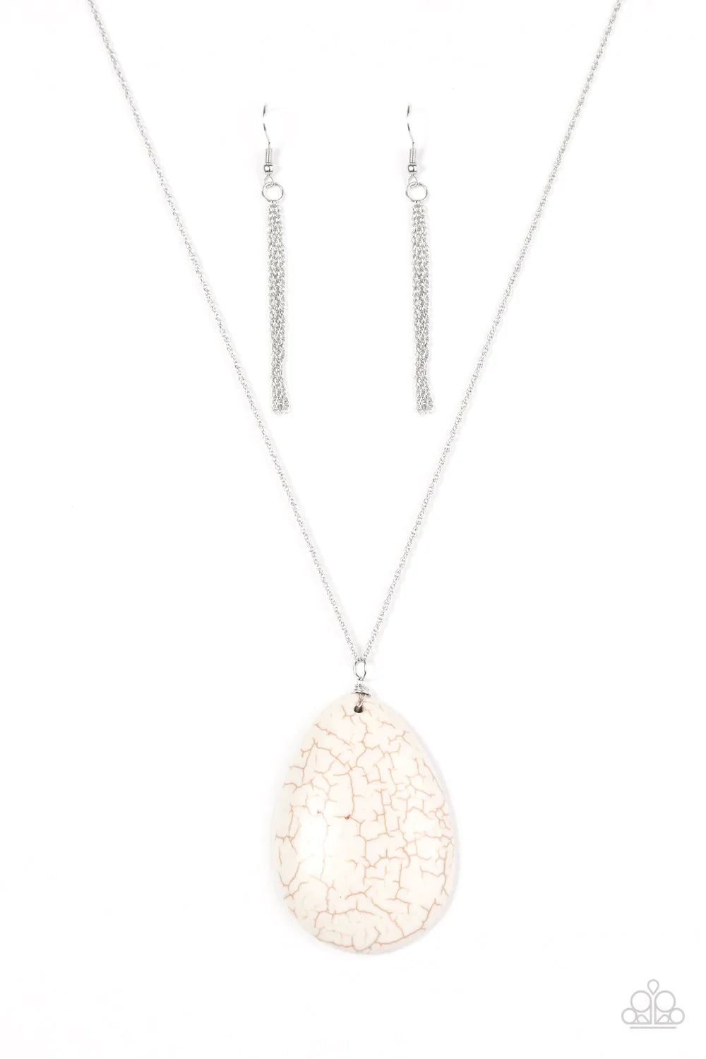 Paparazzi Necklace ~ Quaint and Quarry - White