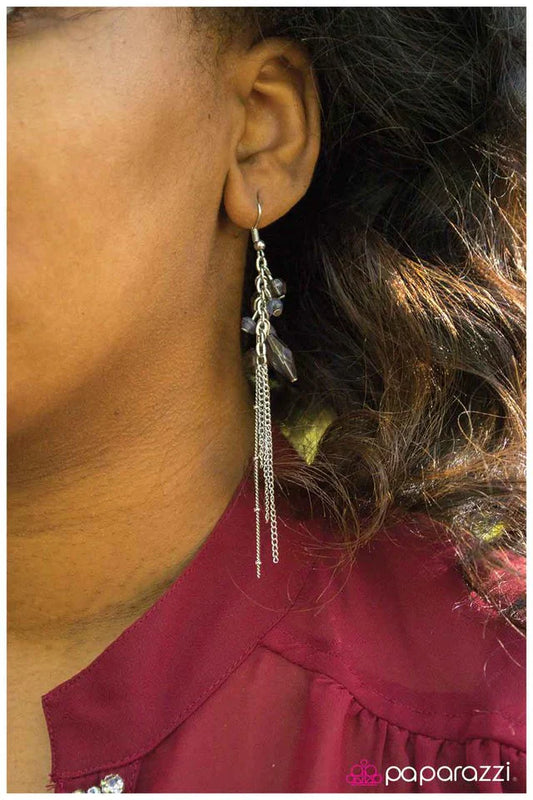 Paparazzi Earring ~ Save the Last Dance - Black