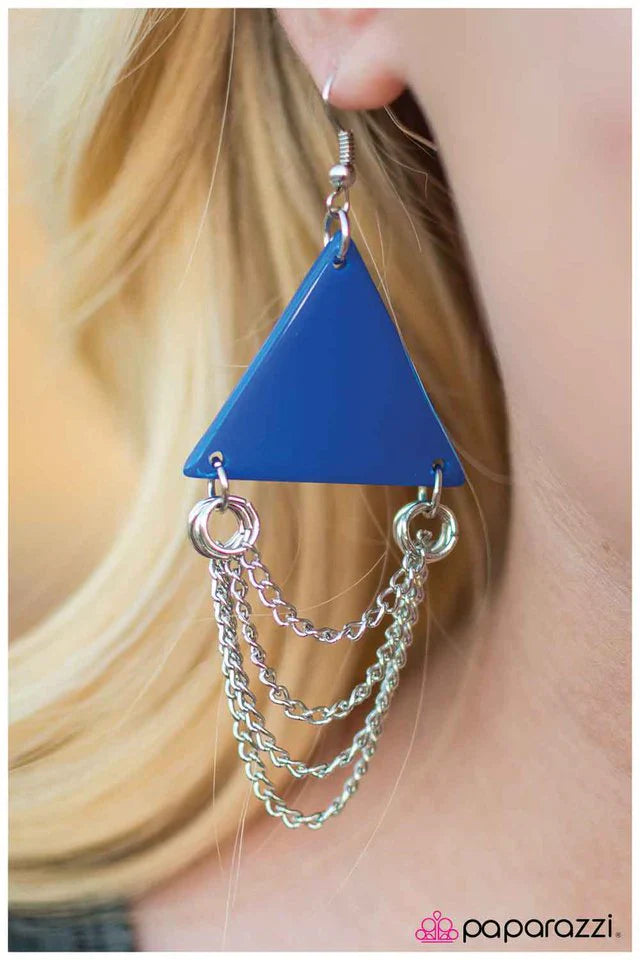 Paparazzi Earring ~ Royally Appointed - Blue