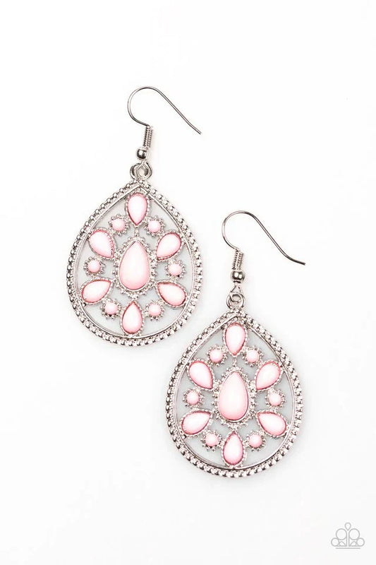 Paparazzi Earring ~ Pretty Princess - Pink