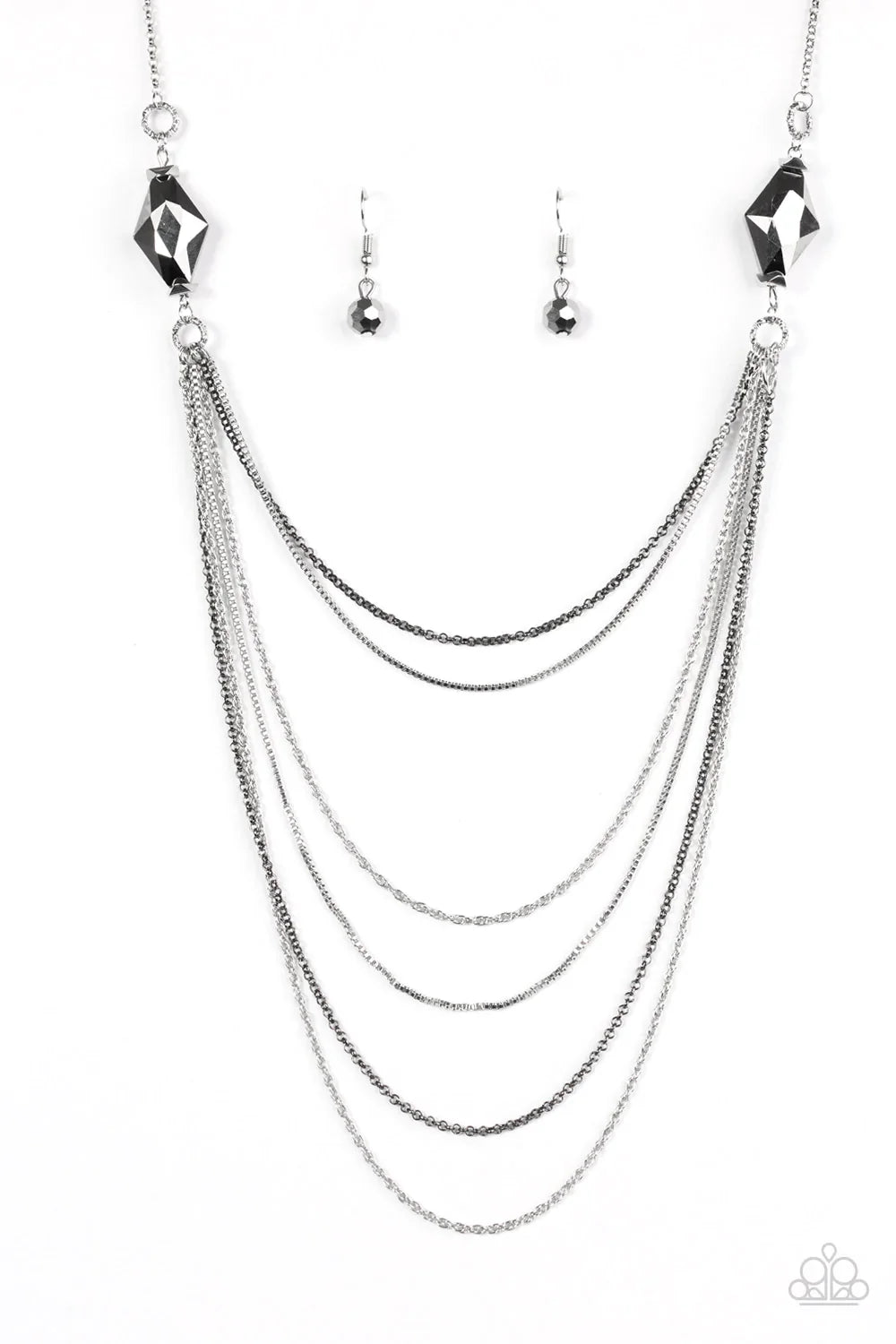 Paparazzi Necklace ~ Rich Beyond Your Wildest GLEAMS! - Silver