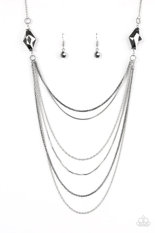 Paparazzi Necklace ~ Rich Beyond Your Wildest GLEAMS! - Silver