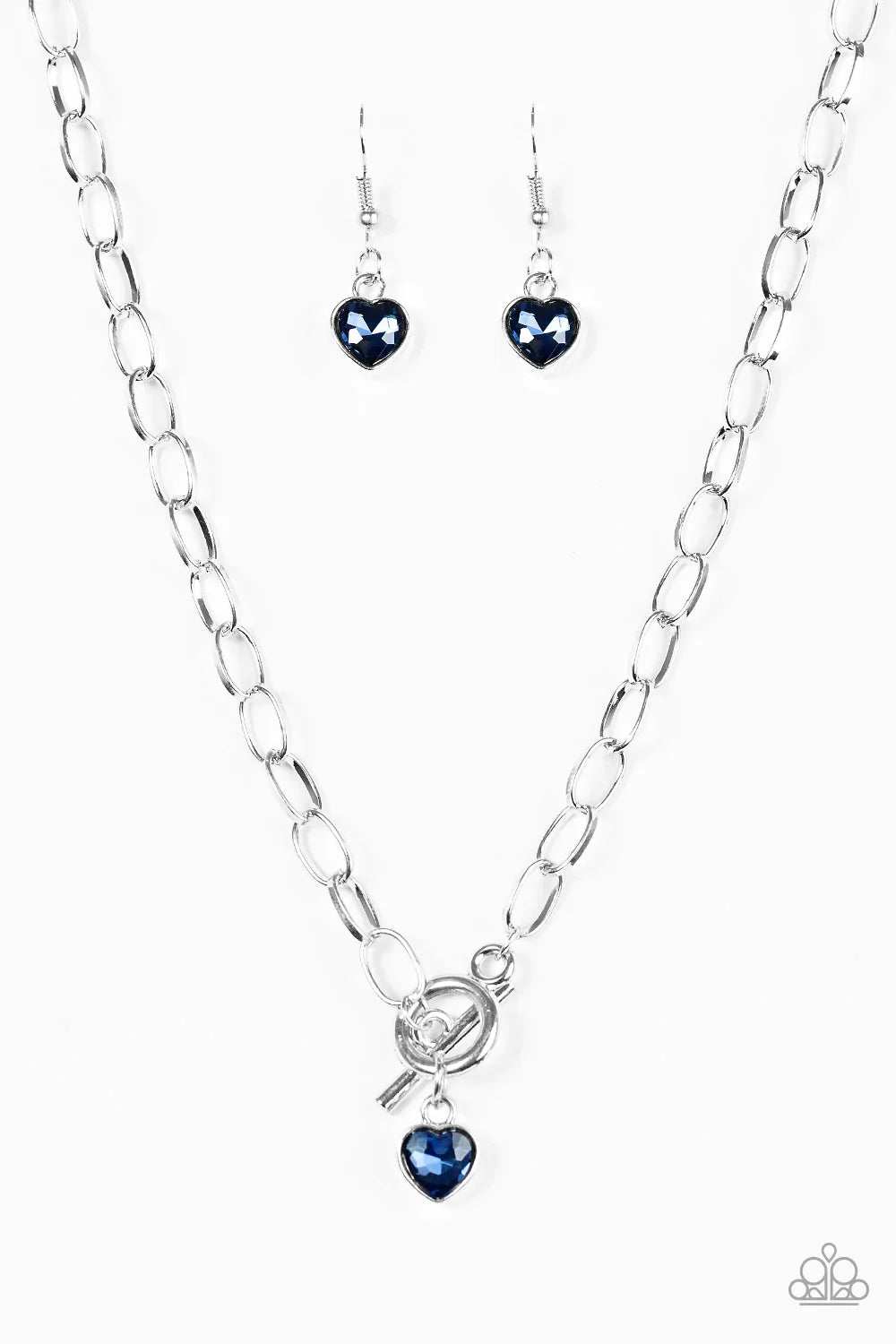 Paparazzi Necklace ~ Let Your Heart Shine - Blue