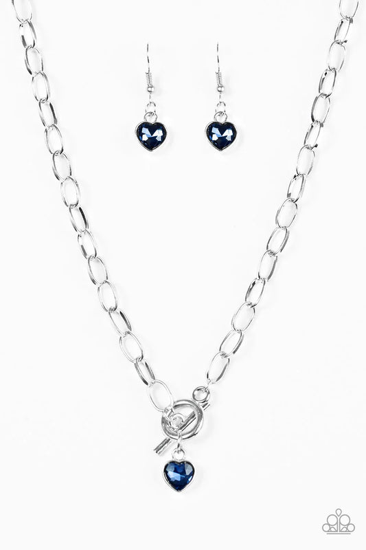 Paparazzi Necklace ~ Let Your Heart Shine - Blue