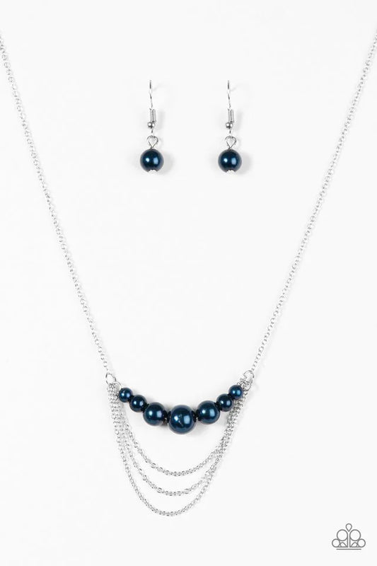 Paparazzi Necklace ~ When POSH Comes To Shove - Blue