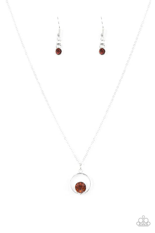 Paparazzi Necklace ~ Im A Great GLISTENER - Brown
