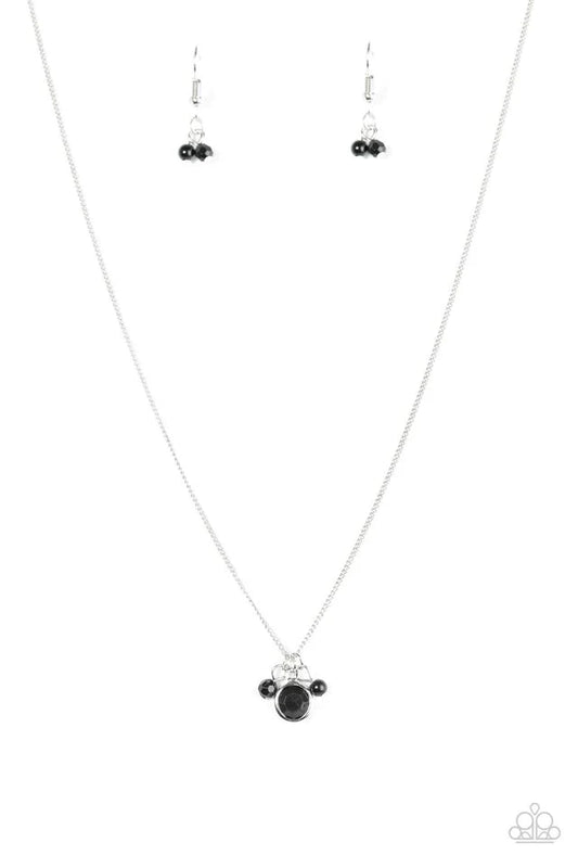 Paparazzi Necklace ~ Always GLASSY - Black