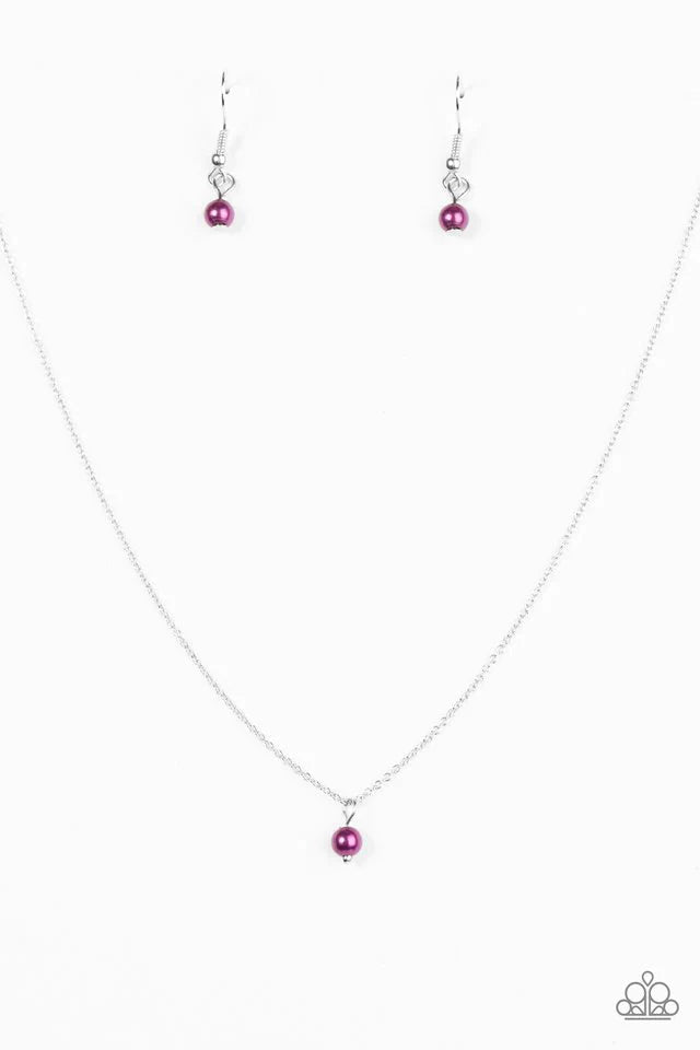 Paparazzi Necklace ~ Dainty and Demure - Purple