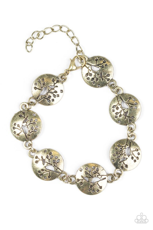 Paparazzi Bracelet ~ NEST In Peace - Brass
