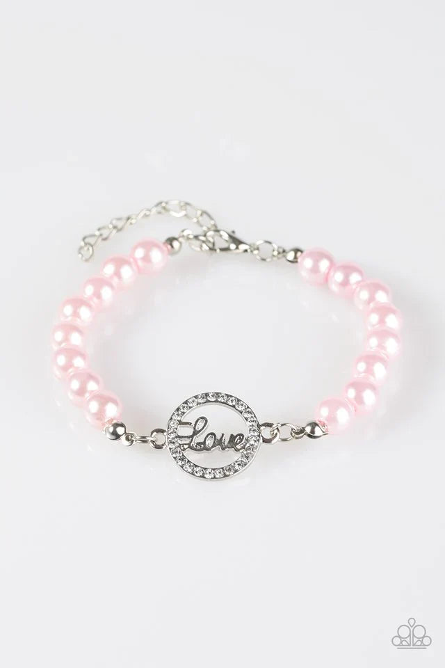 Paparazzi Bracelet ~ Cant Stop Loving You - Pink