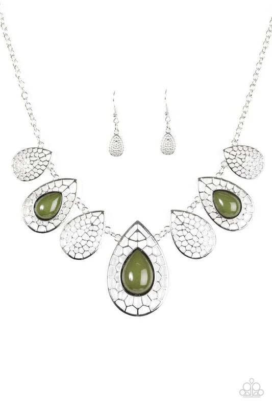 Paparazzi Necklace ~ Jungle Jane - Green