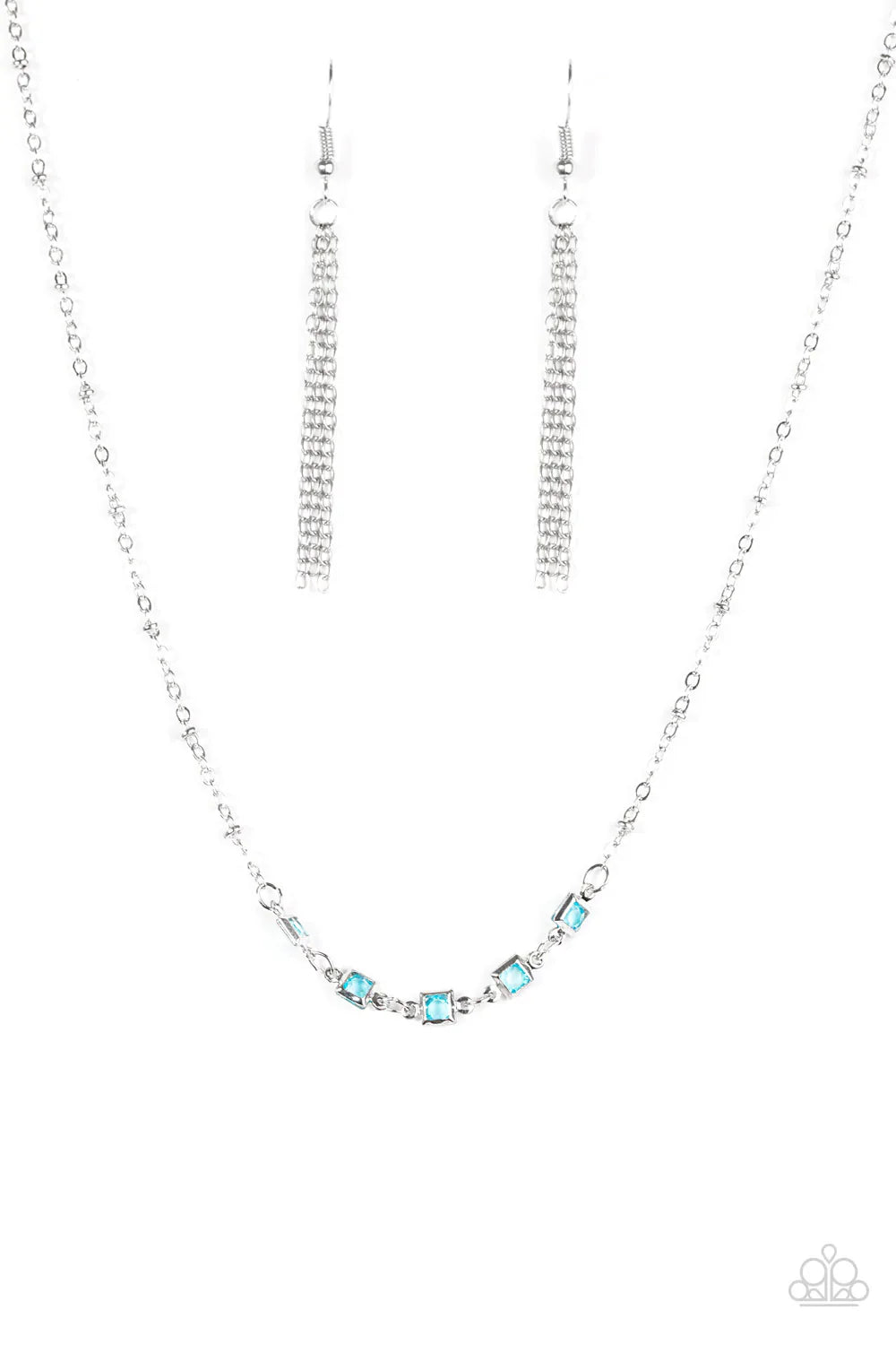 Paparazzi Necklace ~ GLEAM World - Blue