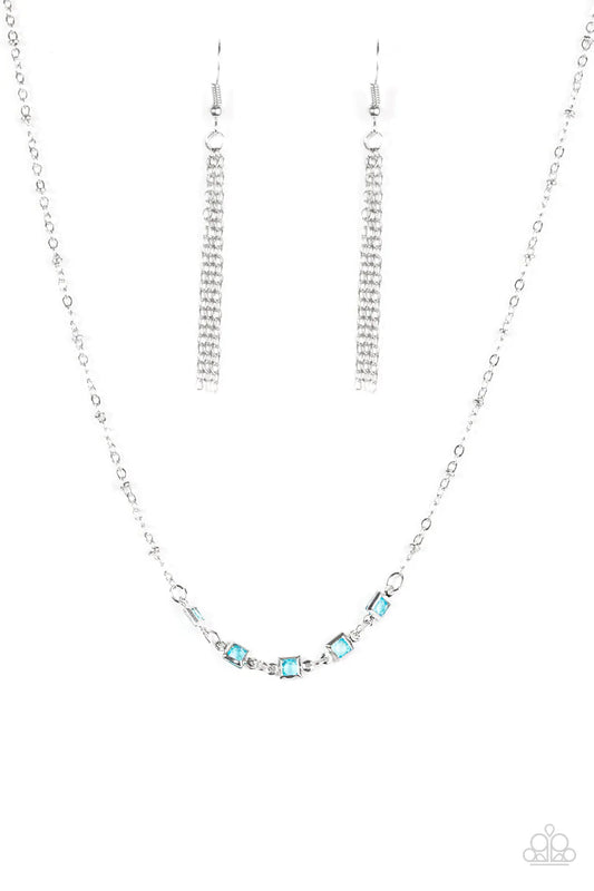 Paparazzi Necklace ~ GLEAM World - Blue