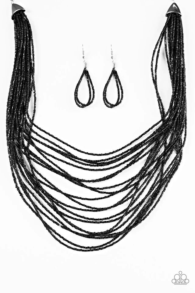 Paparazzi Necklace ~ Ice Age Radiance - Black