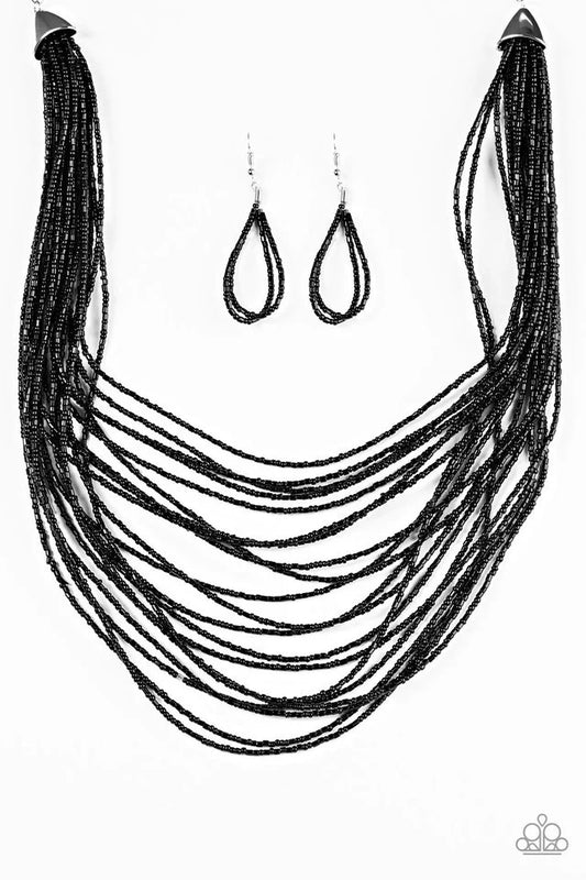 Paparazzi Necklace ~ Ice Age Radiance - Black