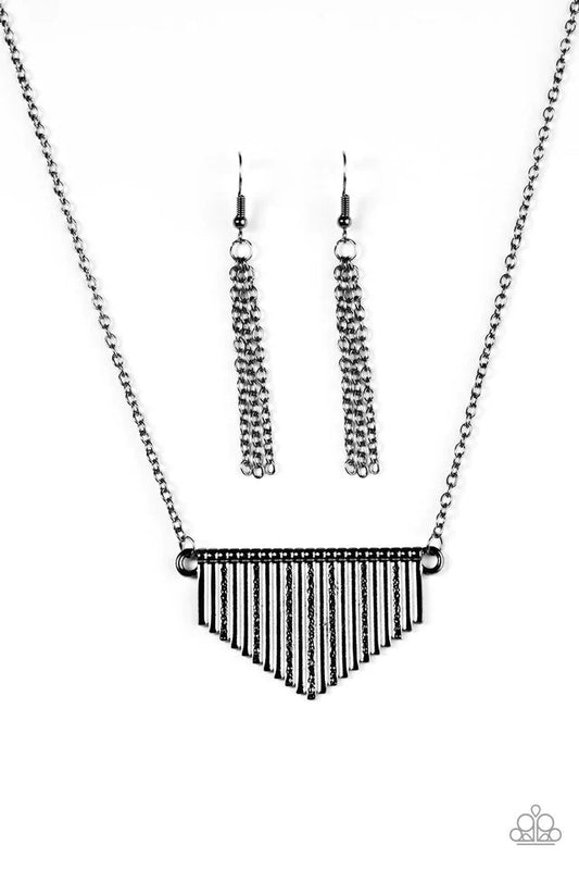 Paparazzi Necklace ~ Imperially Industrial - Black