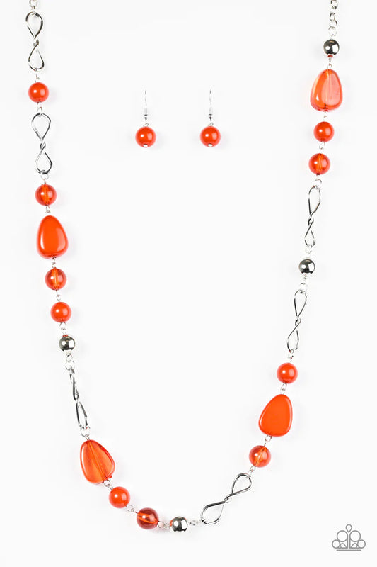 Paparazzi Necklace ~ Lost Safari - Orange