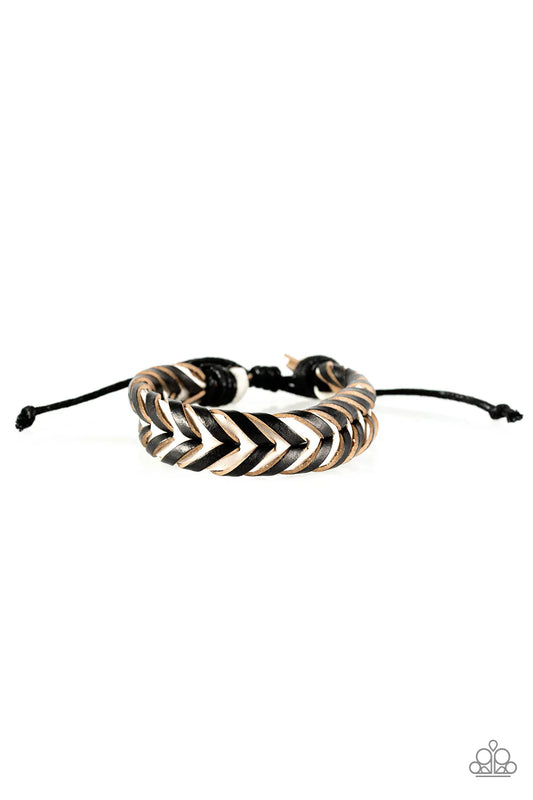 Paparazzi Bracelet ~ Turn Up The Trail Mix - Black