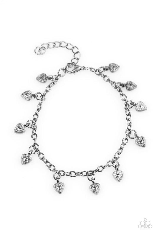 Paparazzi Bracelet ~ Closer To The Heart - Black