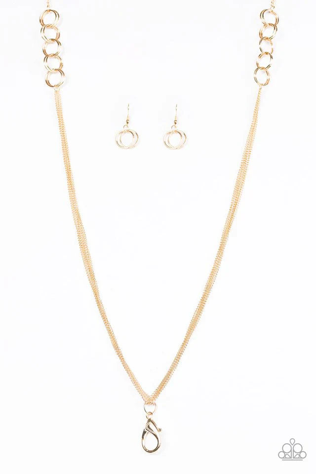 Paparazzi Necklace ~ RING It On! - Gold