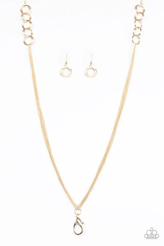 Paparazzi Necklace ~ RING It On! - Gold