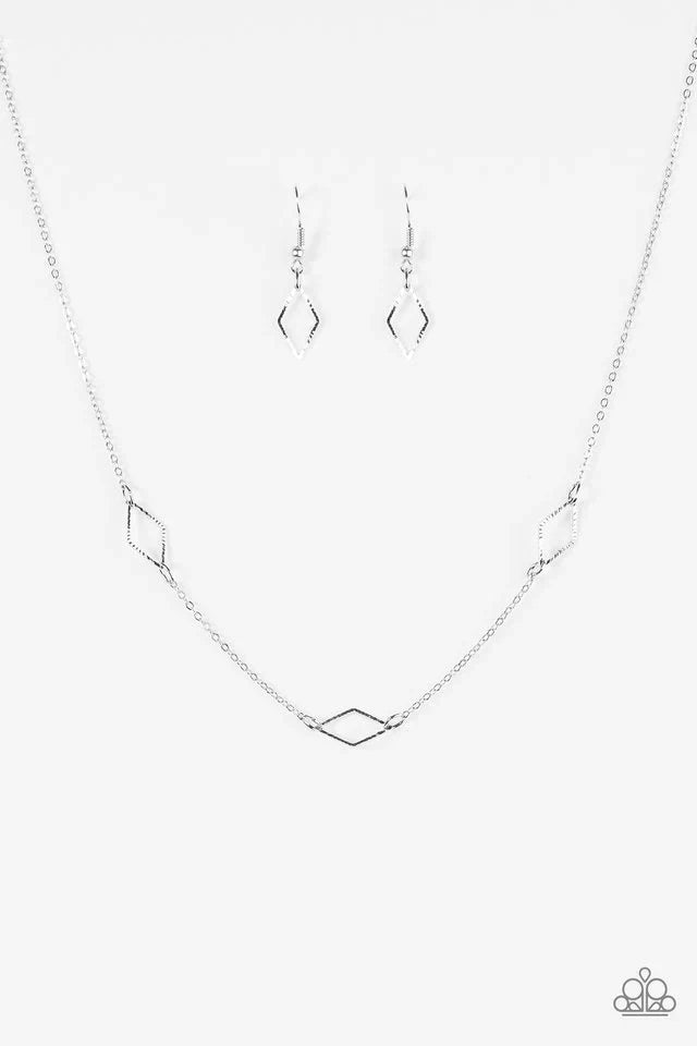 Paparazzi Necklace ~ Dangerously Dainty - Silver