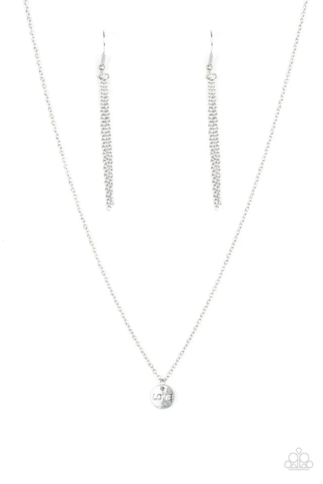 Paparazzi Necklace ~ Love At First SHINE - Silver