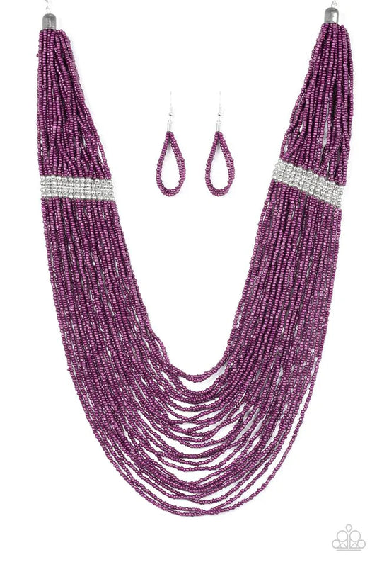 Paparazzi Necklace ~ We Got The BEAD! - Purple