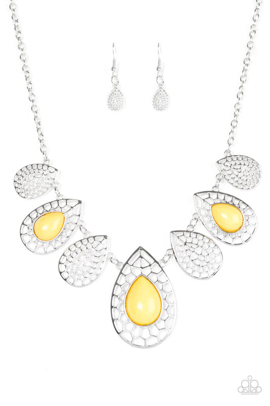 Paparazzi Necklace ~ Jungle Jane - Yellow