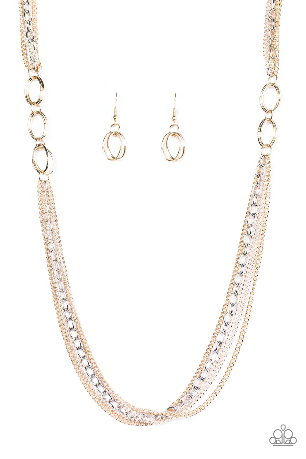 Paparazzi Necklace ~ Keep It Street - Gold