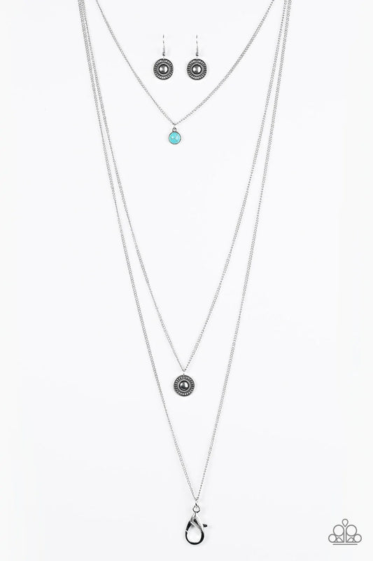 Paparazzi Necklace ~ Mayan Dawn - Blue