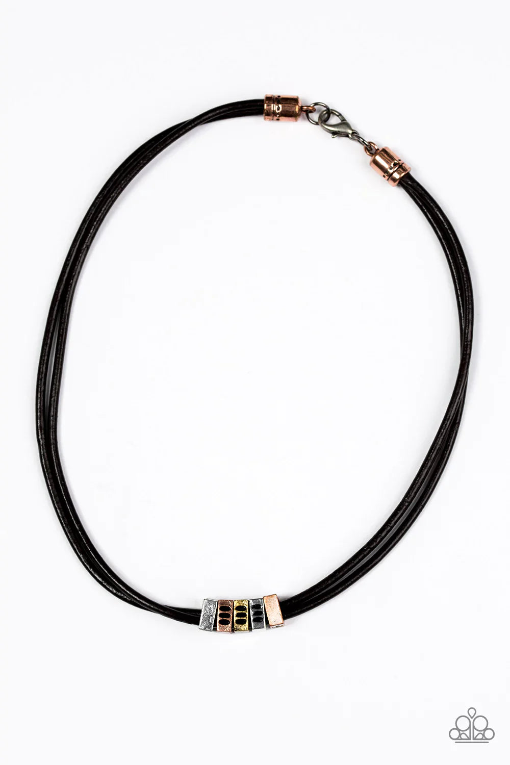 Paparazzi Necklace ~ City Square - Black