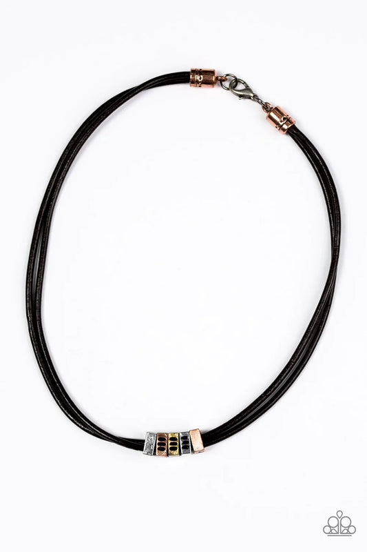 Paparazzi Necklace ~ City Square - Black