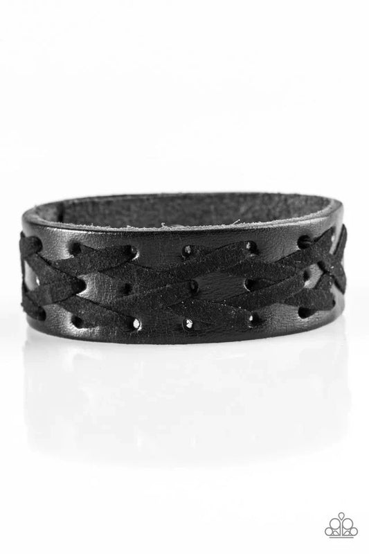 Paparazzi Bracelet ~ Banded Together - Black