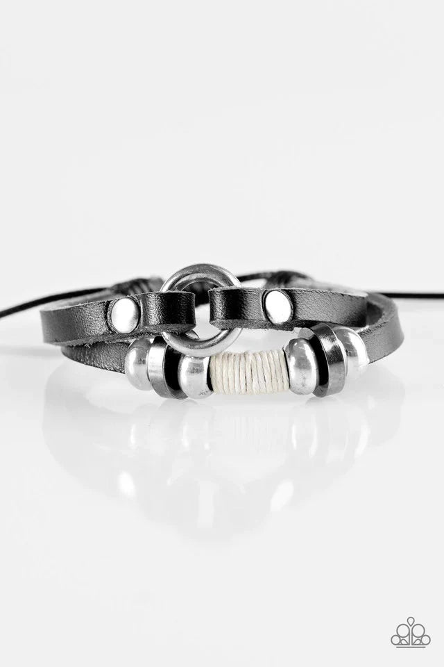 Paparazzi Bracelet ~ Step On It - Black