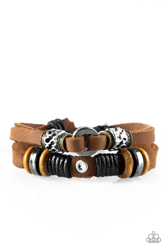 Paparazzi Bracelet ~ Jungle Hunt - Brown