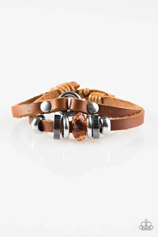 Paparazzi Bracelet ~ Fiercely Forest - Brown