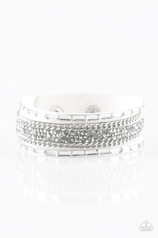 Paparazzi Bracelet ~ Punk Princess - White