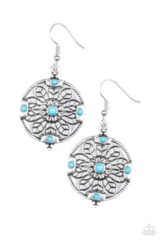 Paparazzi Earring ~ Second Spring - Blue