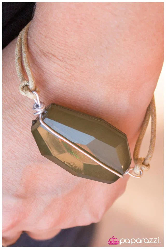 Paparazzi Bracelet ~ Cypress EnWRAPture - Green