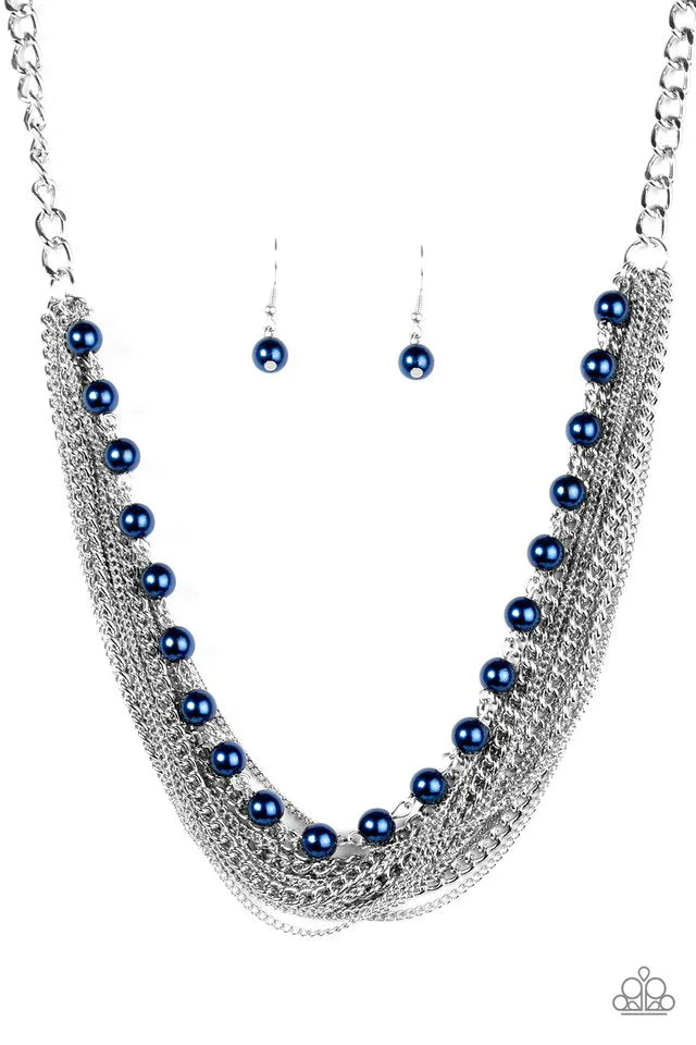 Paparazzi Necklace ~ Fierce Fashion - Blue