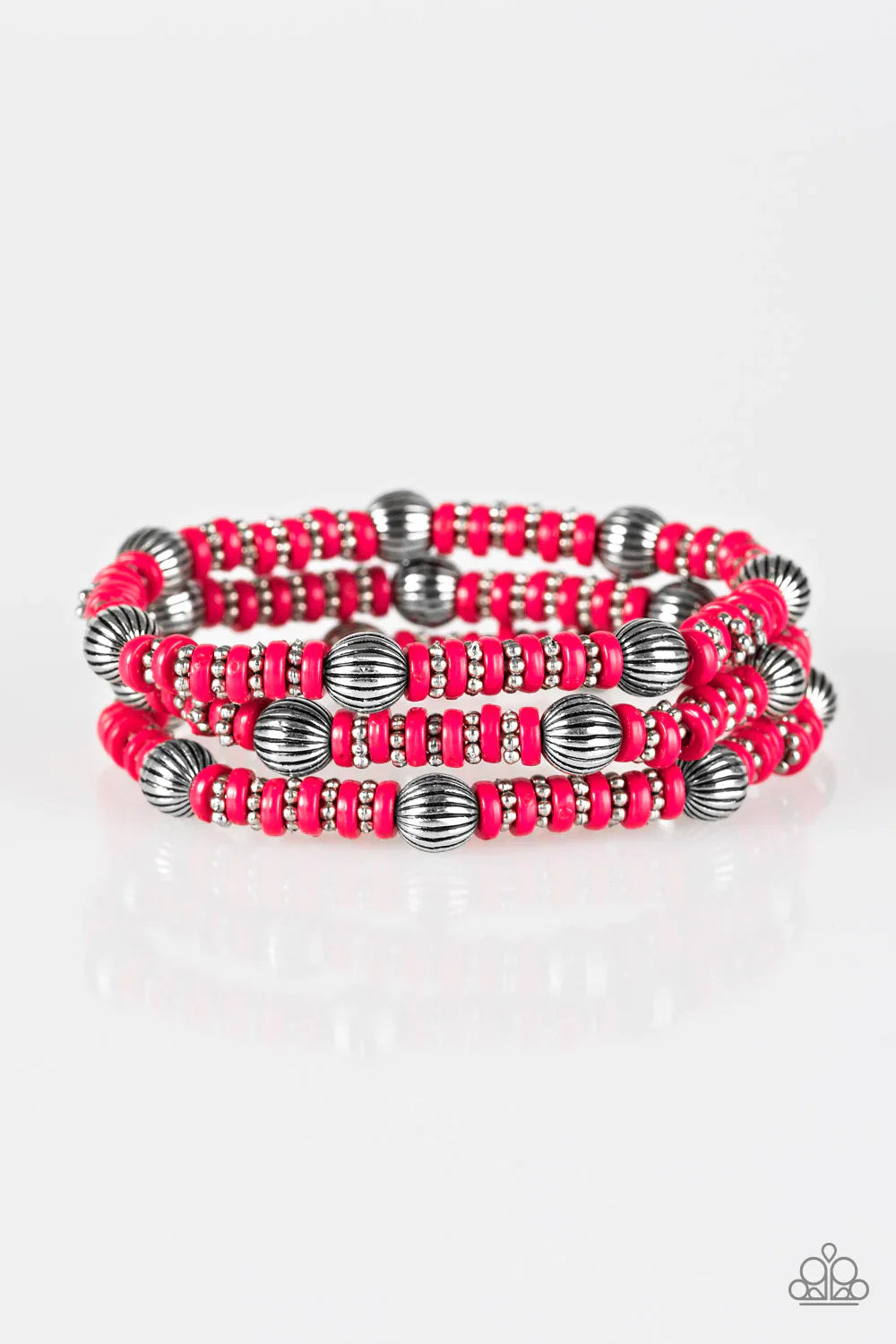 Paparazzi Bracelet ~ Barcelona Ball - Pink