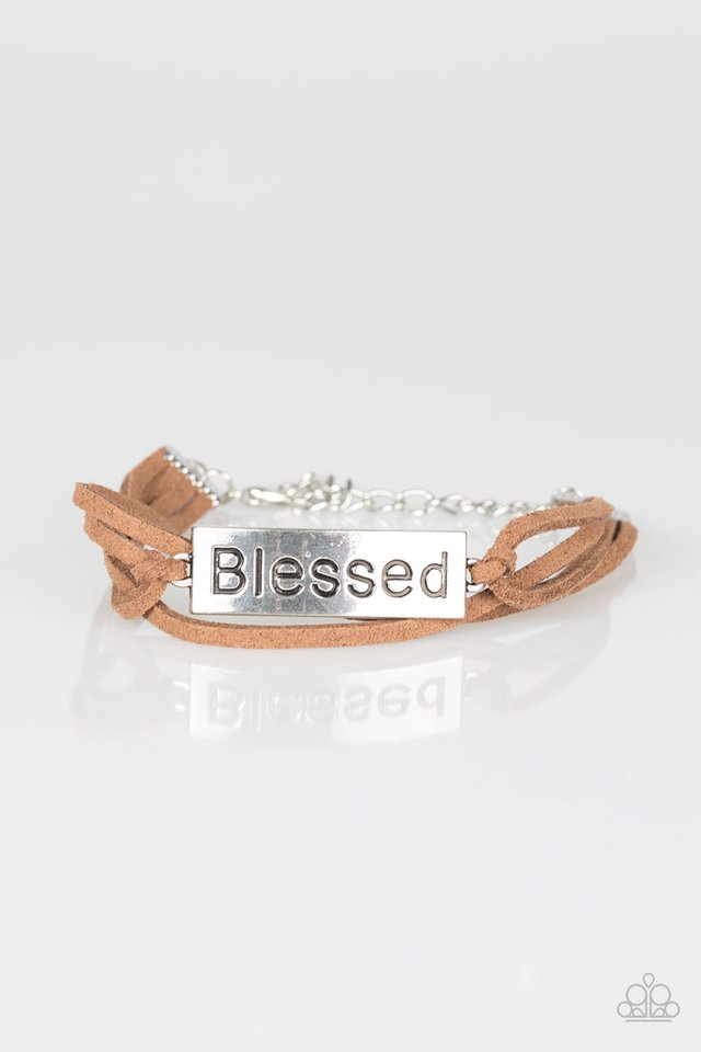 Paparazzi Bracelet ~ Feeling Blessed - Brown